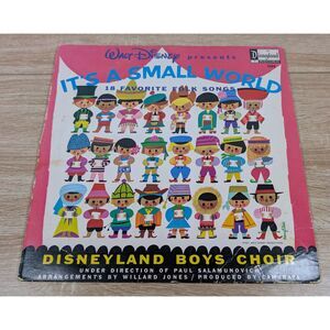 Walt Disney It’s a Small World Disneyland Boys Choir LP Vintage Record 1965